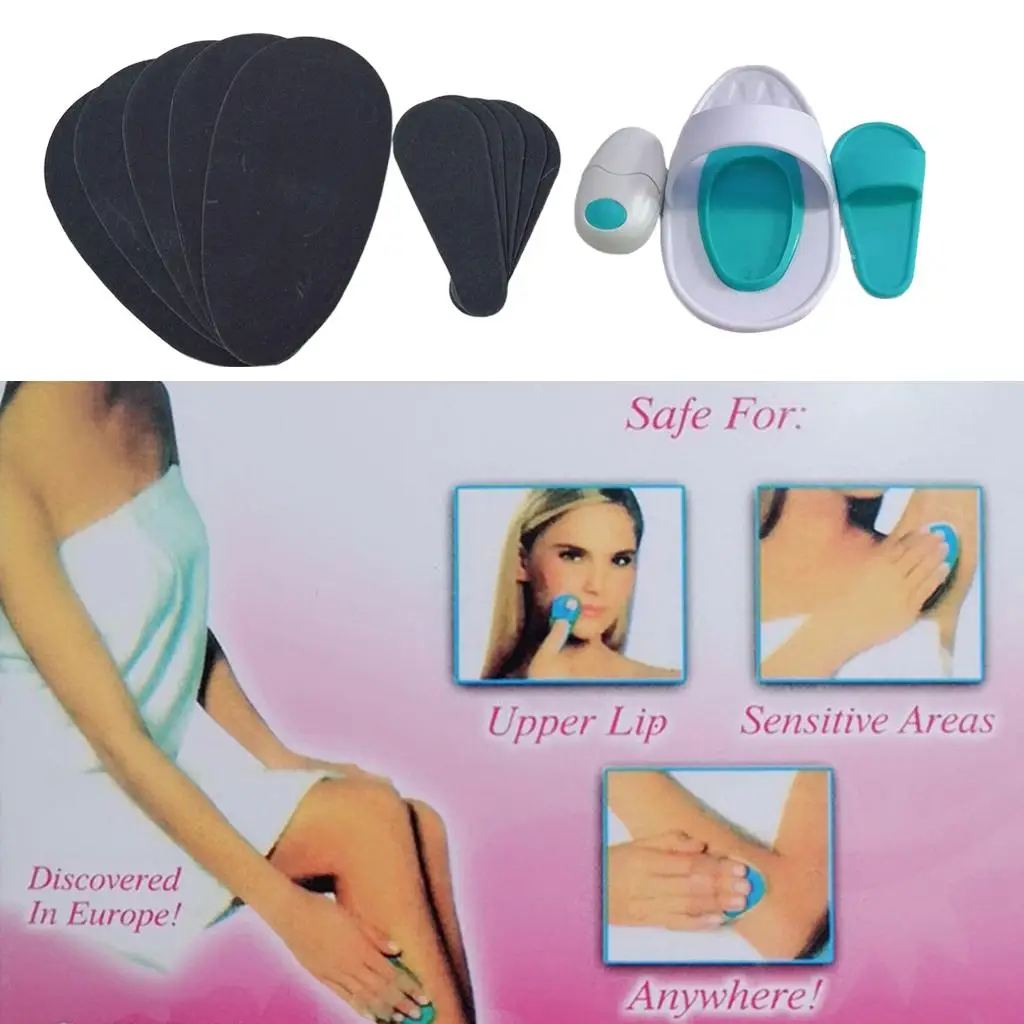 

New Smooth Pads Body Arm Lip Exfoliating Hair Removal Pad Set