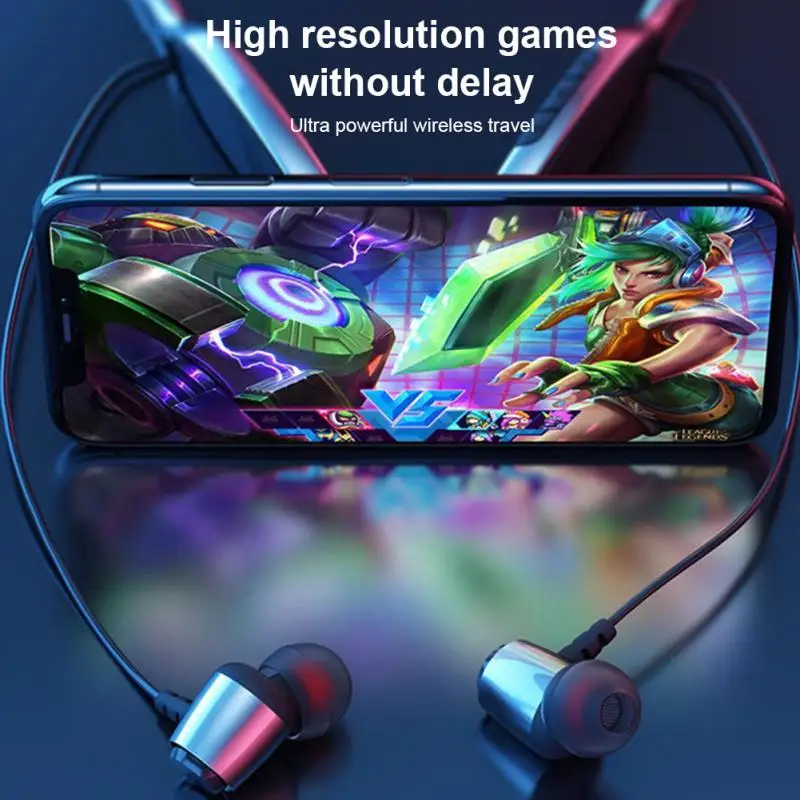

Wireless Headphones Super Bass Hd Call Support Tf Card Wireless Headphones Neckband Earphones Foldable Hot Bluetooth Earphone