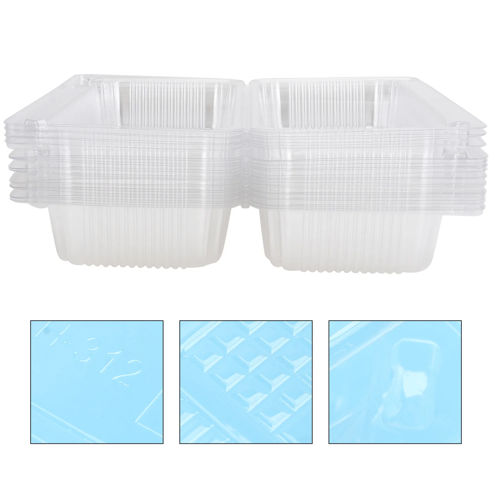 

Box Container Bakery Boxes Cake Dessert Containers Roll Macaron Packaging Smallpastry Hinged Paperboard Disposable Sushi