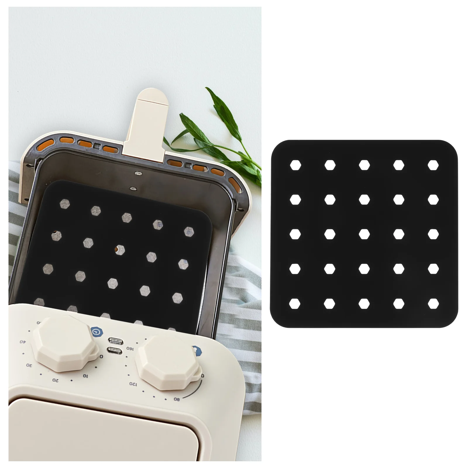 

Air Fryer Pad Oven Air Fryer Steamed Buns Mat Silicone Pot Food Steamer Pad Silica Gel Reusable Cooking Sheet