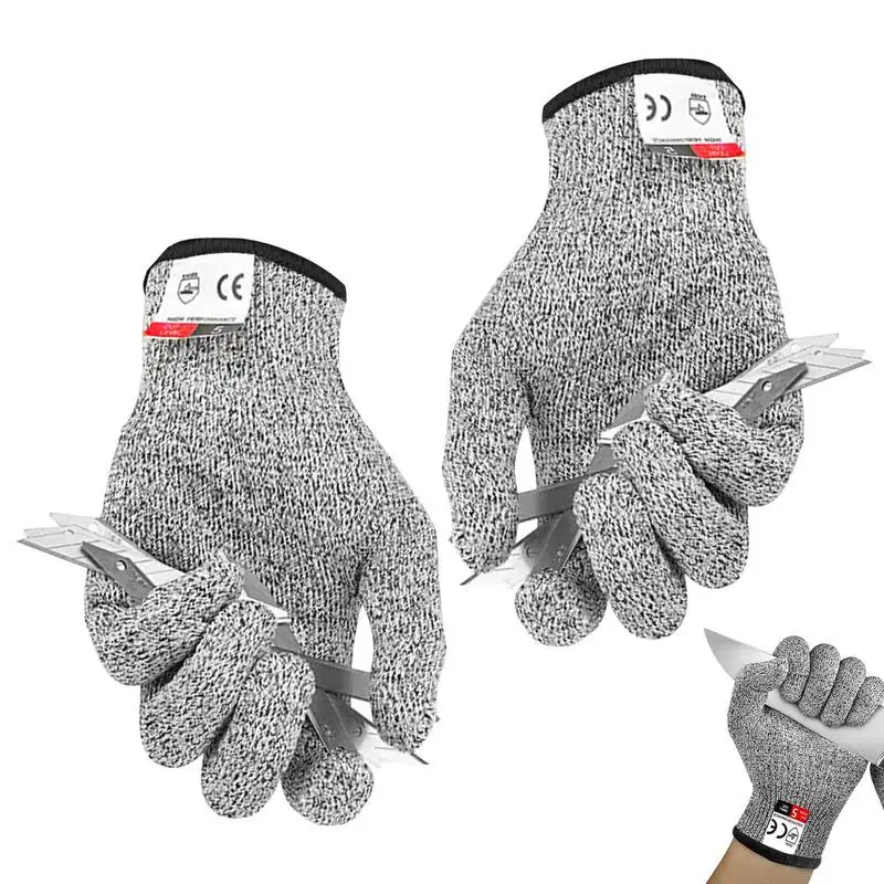 

1 Pair HPPE Kitchen Gardening Hand Protective Gloves Butcher Meat Chopping Working Gloves Mittens Women Men's Gloves Dropshippin