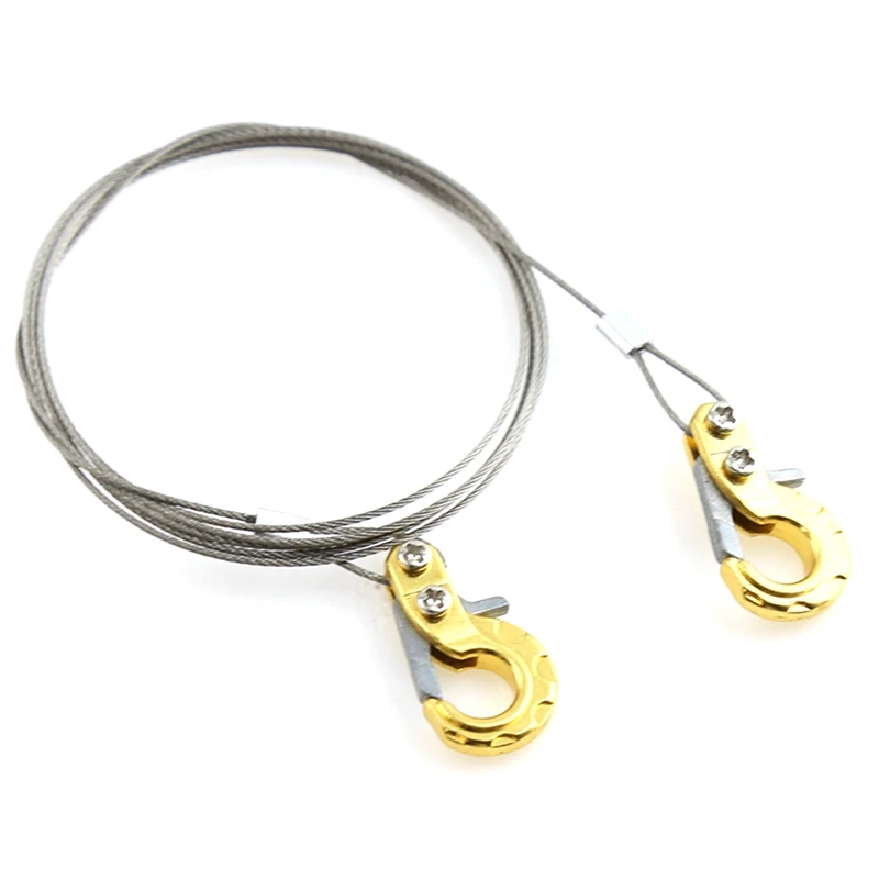 

RC Car Metal Tow Rope with Trailer Hook for TRX4 Axial SCX10 90046 TAMIYA CC01 D90 D110 1/10 RC Climbing Car