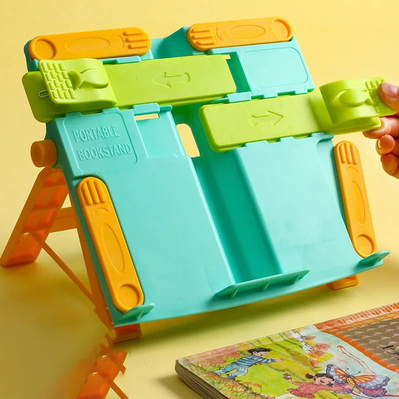 

Adjustable Children's Reading Rack Primary Students With Reading Rack Simple Bookshelf Foldable Book Stand Page Fixed Artifact