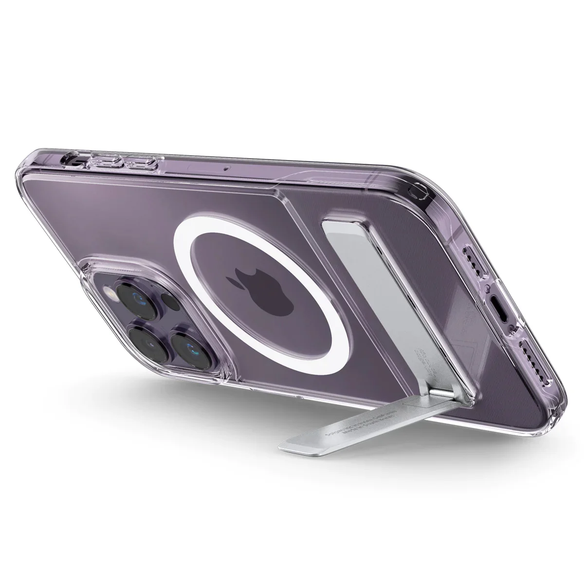Spigen Slim Armor Essential S (MagFit) For IPhone12 13 14 Pro Max Transparent Portable Stand With Magnetic Charging Case