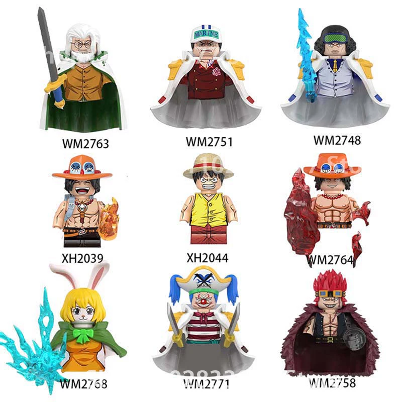 Аниме мультфильм фигурки модели WM6187 WM6188 WM6189 WM6190 X0353 Сборка строительные блоки