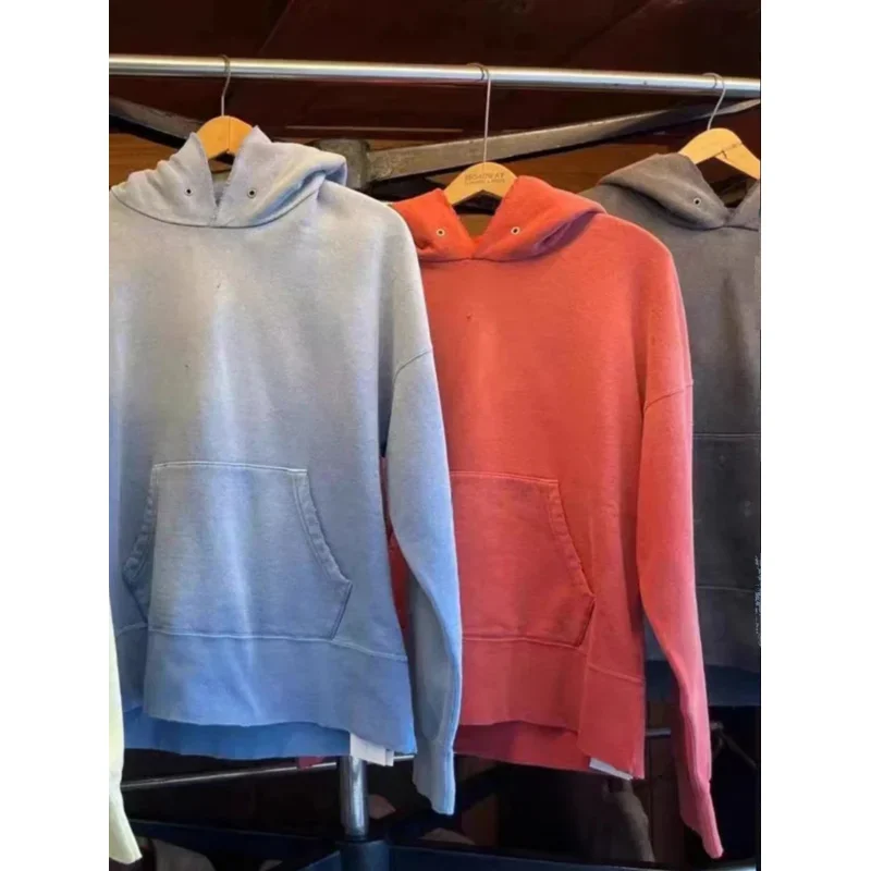 VISVIM FIL 23SS COURT SWEAT ограниченная серия стираная толстовка с капюшоном и повреждением