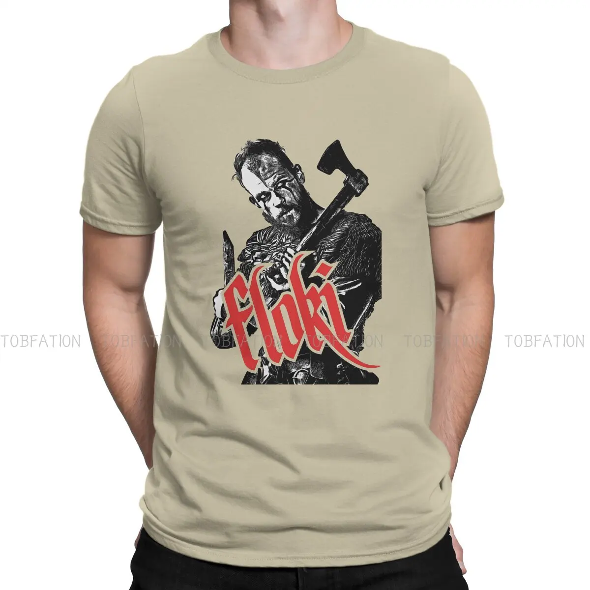 

Viking Floki T Shirt Vintage Punk Summer Loose Cotton Men's Clothes Harajuku O-Neck TShirt