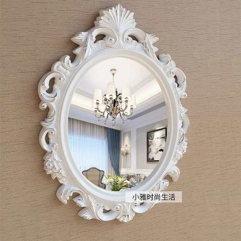 

Bathroom Mirror Modern Wall Sticker Magnification Makeup Vanity Mirror Shower Shaving Miroire Coiffeuse Home Accessories