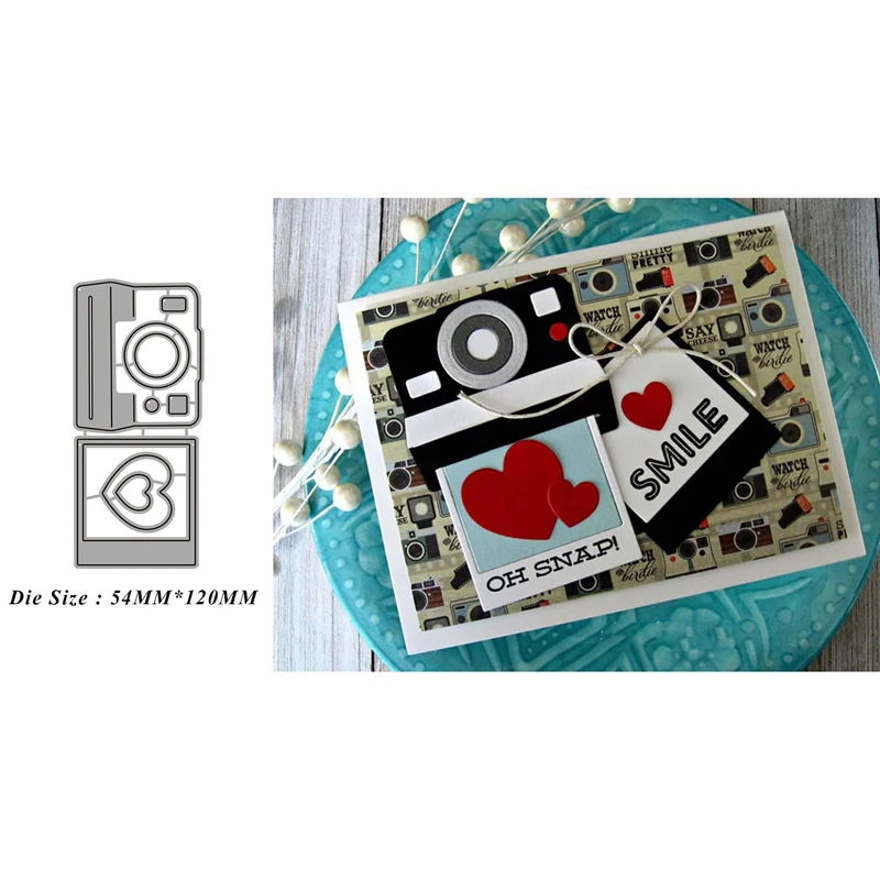 

New Metal Cutting Dies Camera Photo Album Scrapbooking Crafts DIY Stencils for Decoration Embossing Folder Card Making Knife