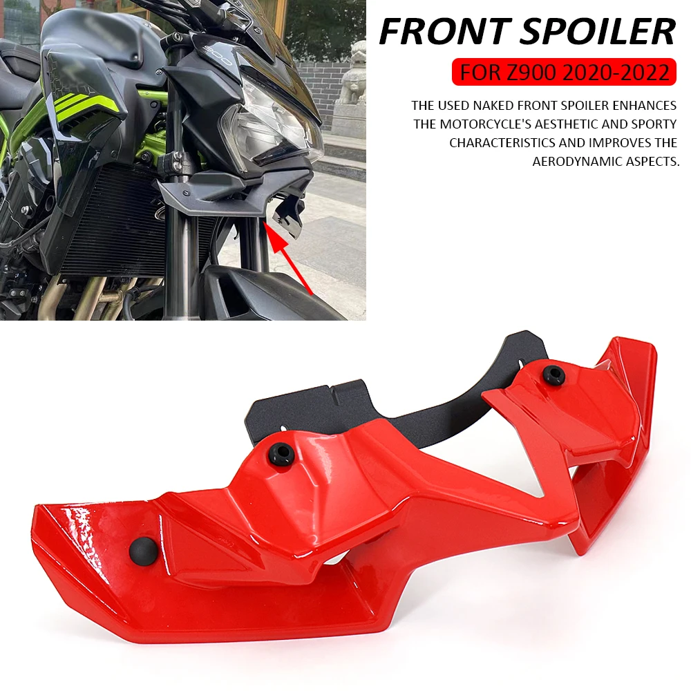 

2020 2021 2022 Motorcycle Front Spoiler Winglet Aerodynamic Wing Kit Spoiler for Kawasaki Z900 Front Downforce Spoiler Z 900