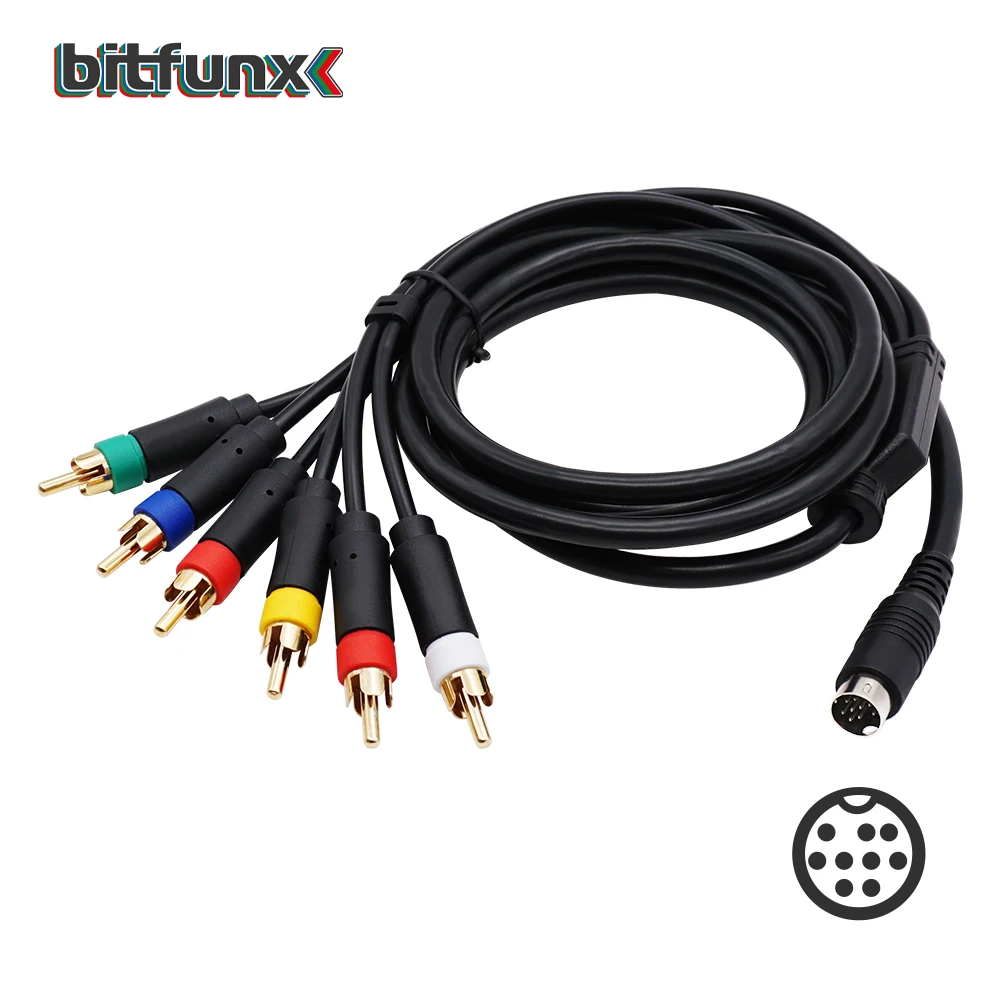 RGBS RGB Cable with Audio for MD2 SEGA Mega Drive 2 Mega Genesis 2 Retro Gaming Consoles High Quality Plug and Play