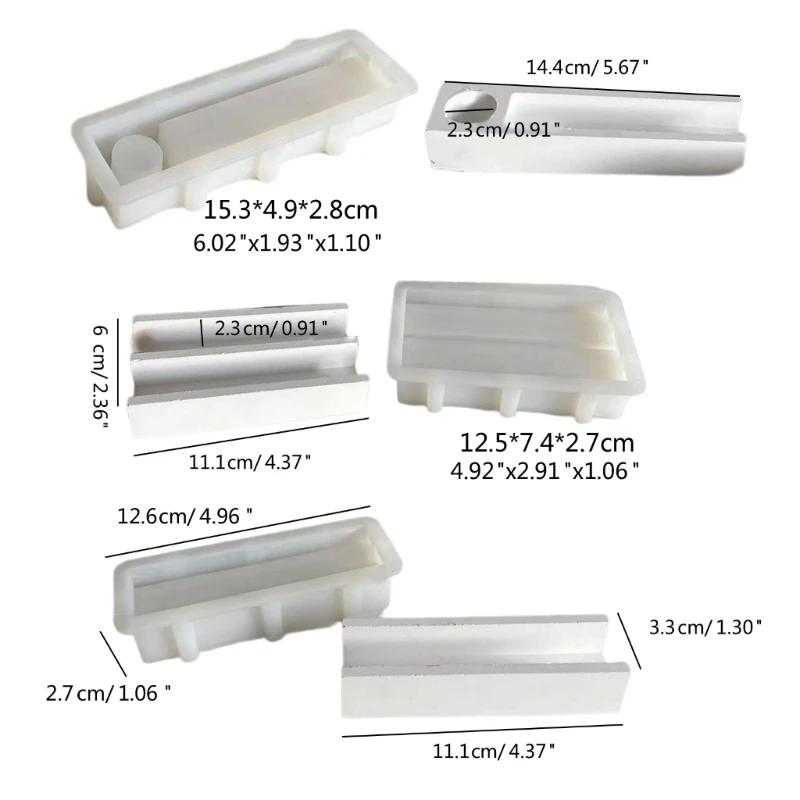 Многоразовый литой подсвечник удлиненный силиконовый DIY 3D ремесла милые формы