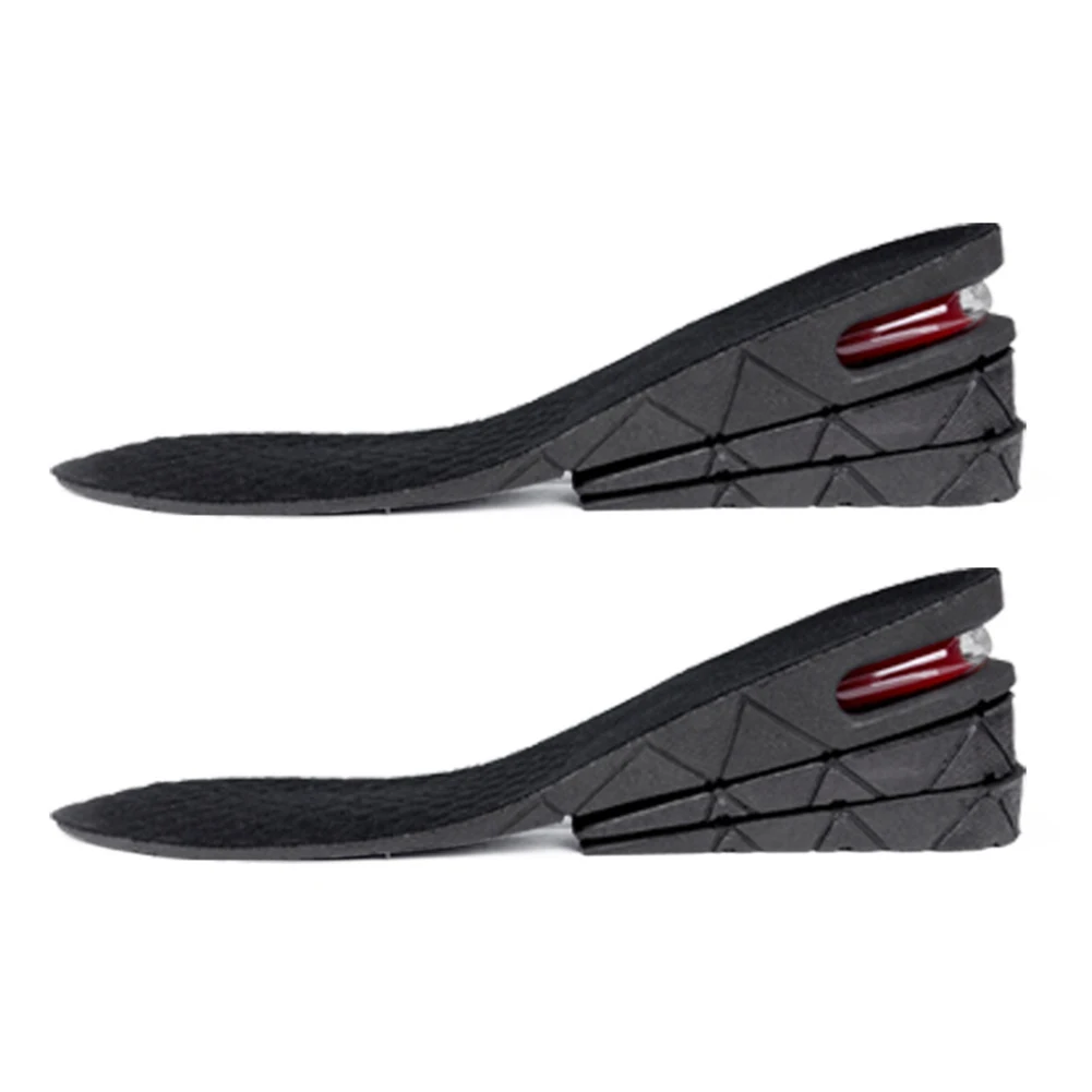 

1pair Breathable Comfortable Shopping Men Women Soft Shockproof Shoe Accessories Heel Pad Height Increase Insoles 3cm 7cm Travel