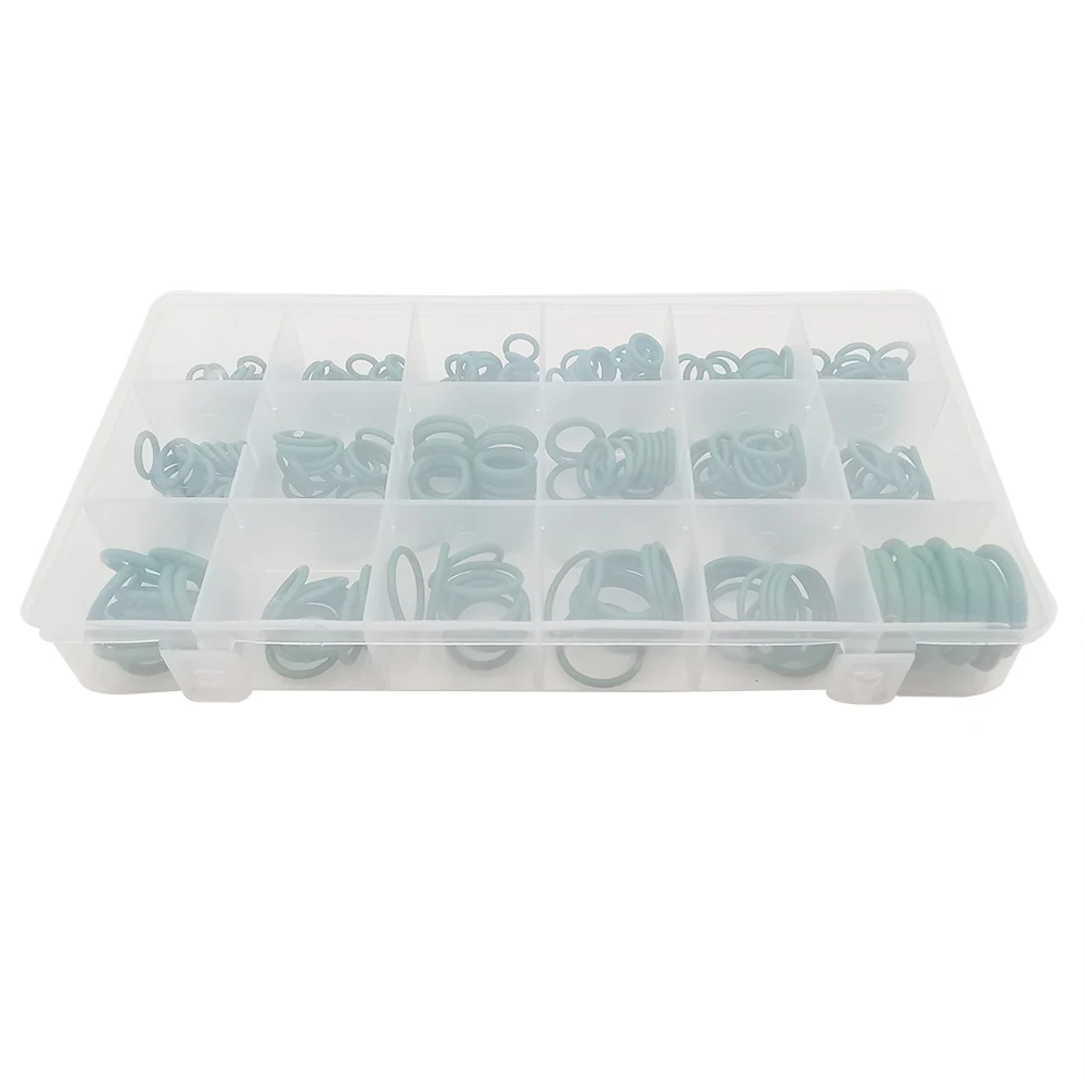 270 шт. резиновое уплотнительное кольцо 18 размеров зеленые нитриловые