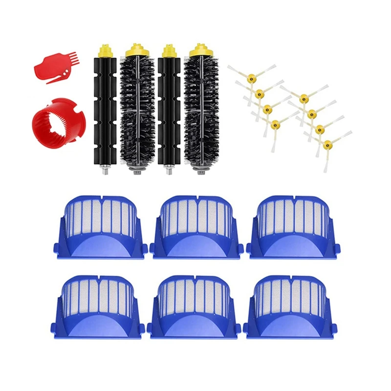 

Замена для Irobot Roomba 600 серии 692 690 680 660 651 650 комплект аксессуаров для робота-пылесоса с основной боковой щеткой и фильтром
