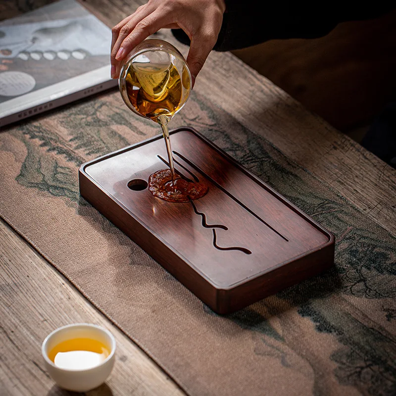 

Bamboo Plate Water Storage Tea Tray Sets Household Kung Fu Tea Set Bamboo Pot Tray Storage Kettle Tea Ceremony/Zero