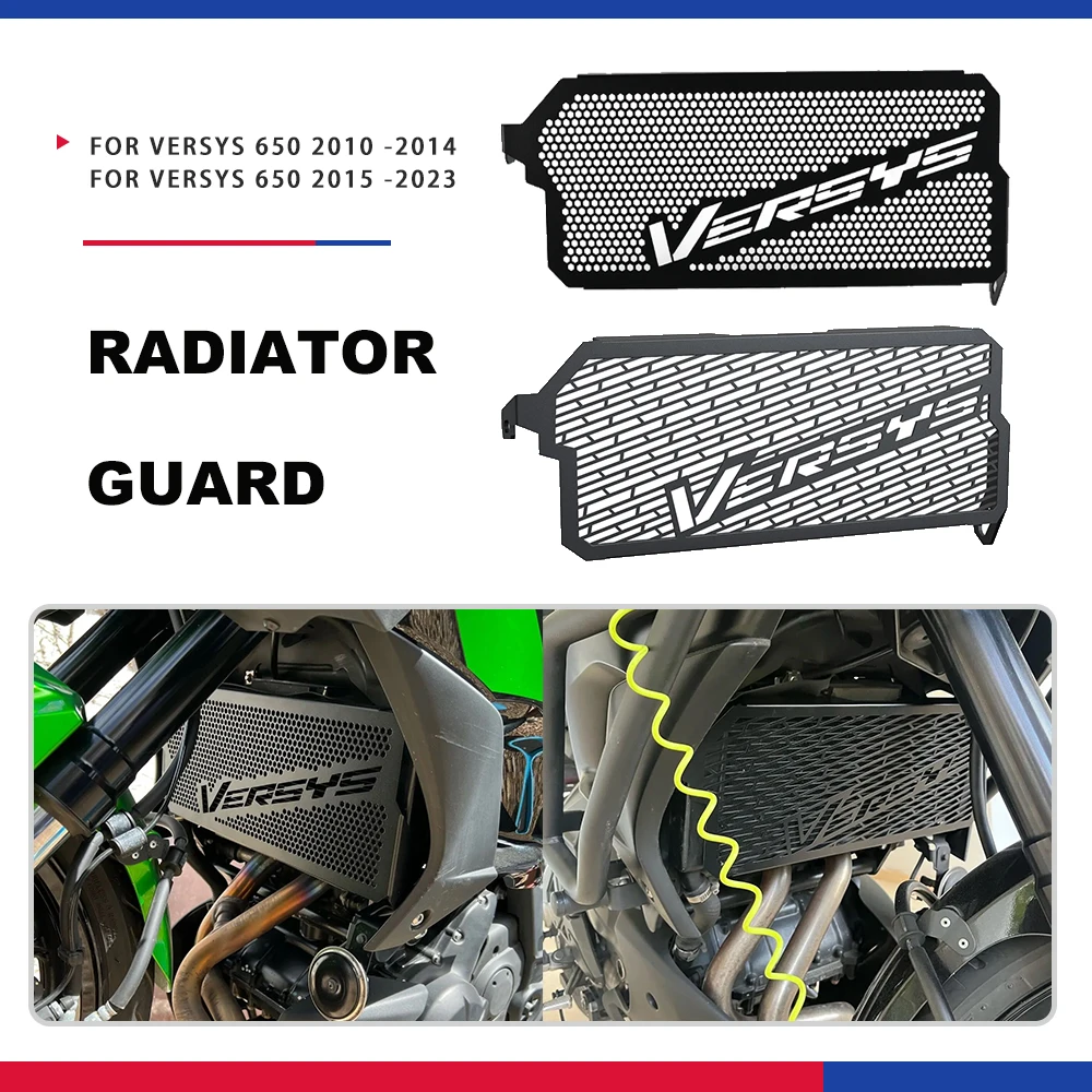 

Аксессуары для мотоциклов 2010-2023, защитная решетка радиатора на решетку радиатора, Защитная крышка для Kawasaki Versys 650, 2019, 2020, 2021, 2022, 2023
