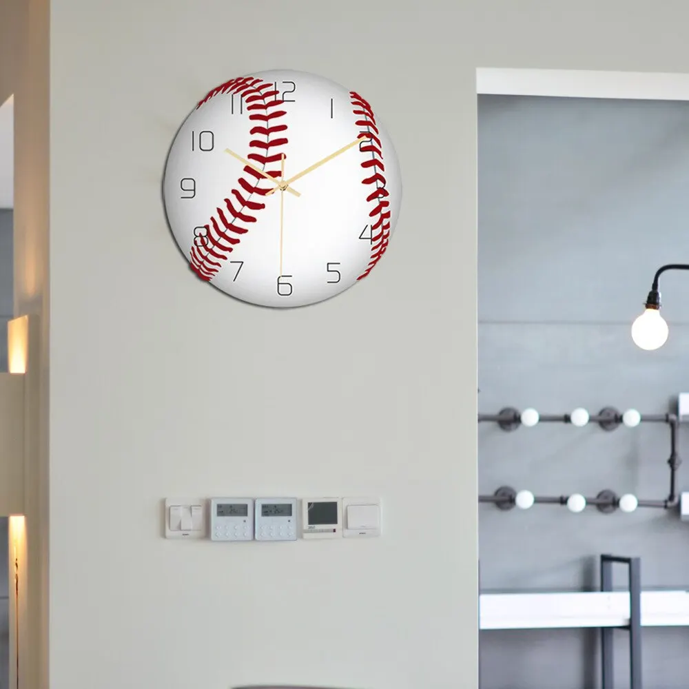 Football/basketball/volleyball/baseball/tennis/golf Clock Silent Sports Home Living Room Bedroom Decor