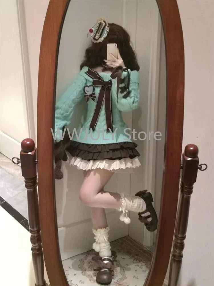 Осень-зима сладкий сексуальный вязаный свитер с открытыми плечами Y2k облегающие