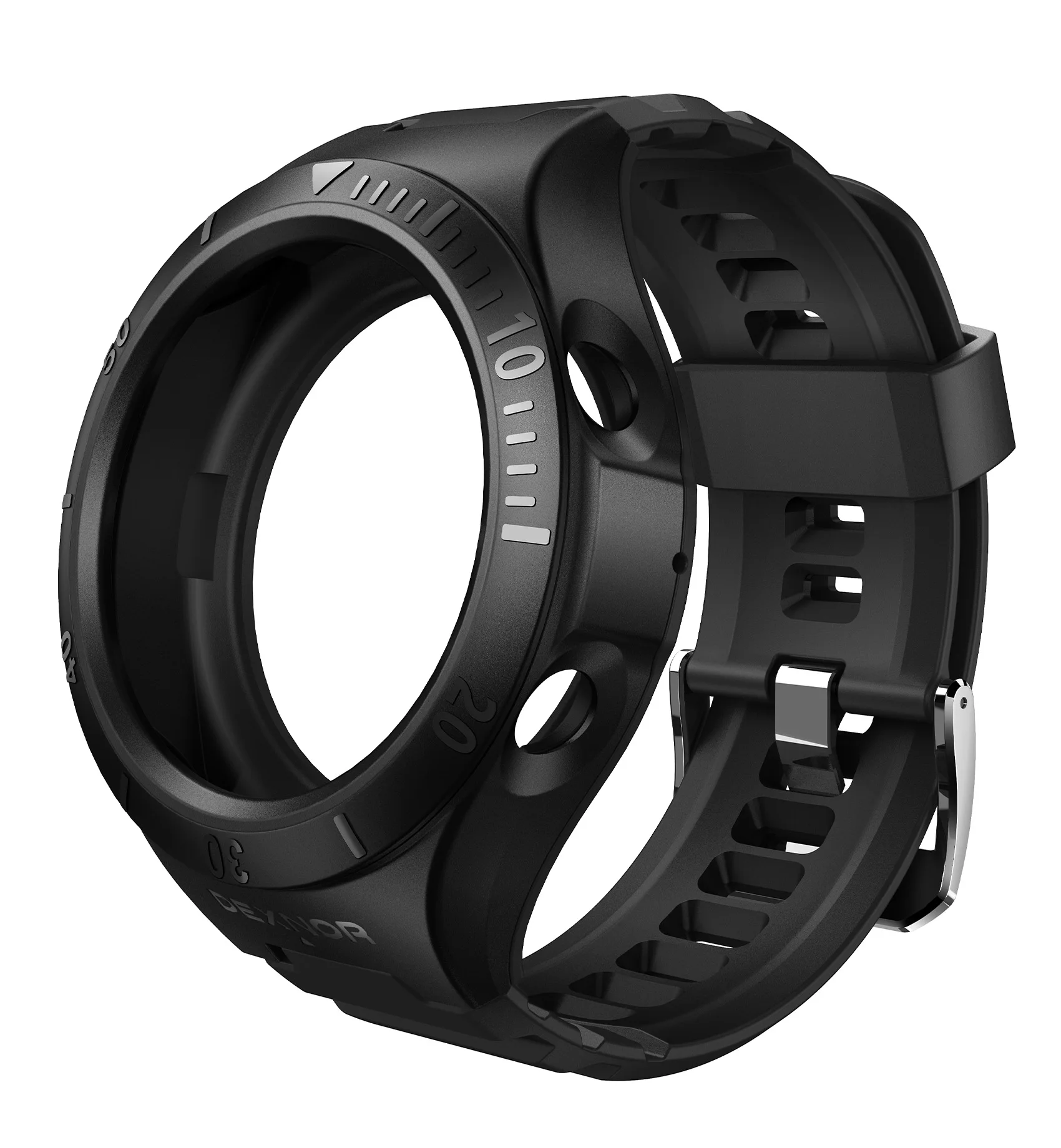 Фото Спортивный деловой чехол Dexnor для Samsung Galaxy Watch 3, Чехол 45 мм (2020), Прочный противоударный чехол военного класса с ремешком №1