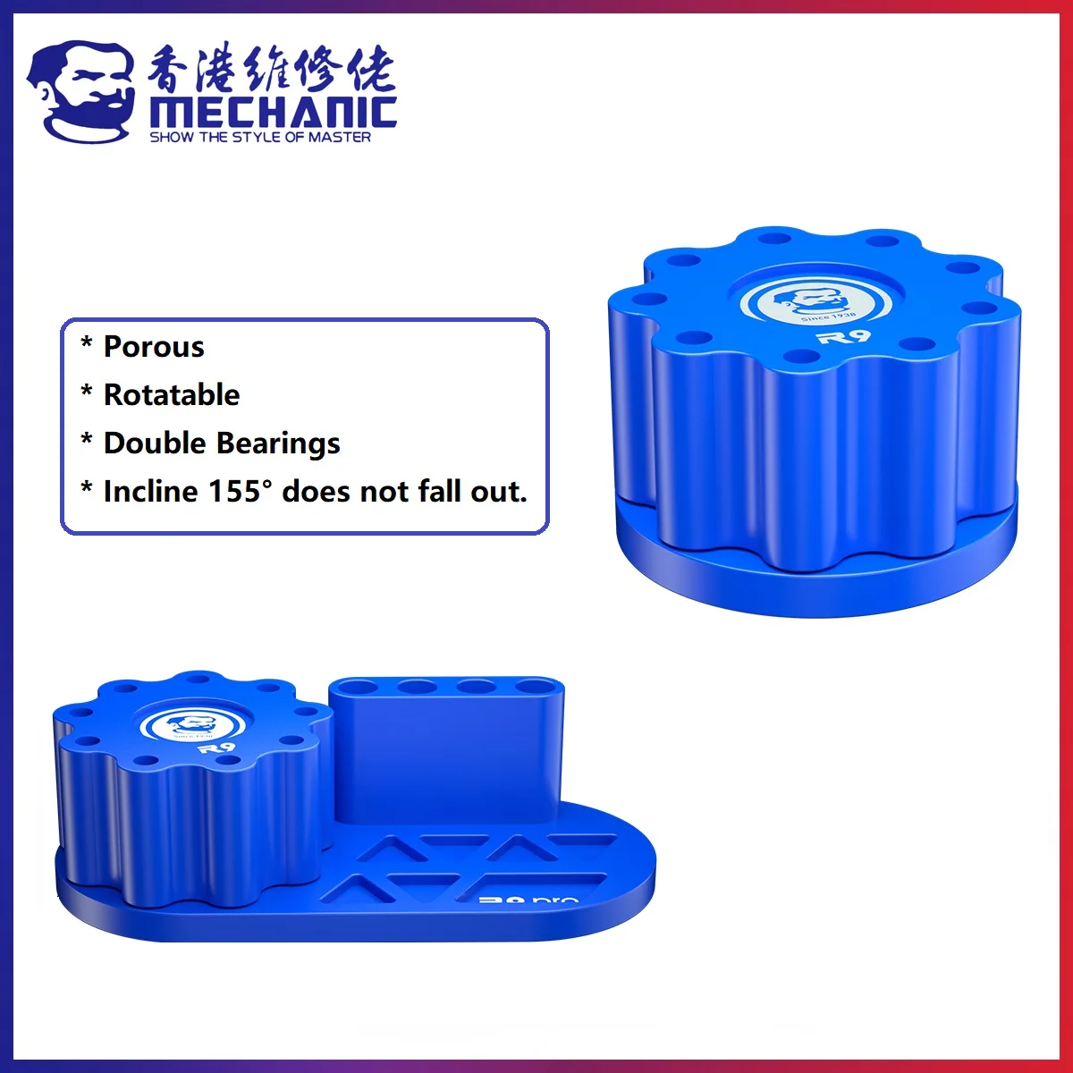 

Mechanic iSort 360° Rotating Storage Box Screwdriver Tweezers Mounting Aluminum Alloy Holder Phone Parts Storage tool