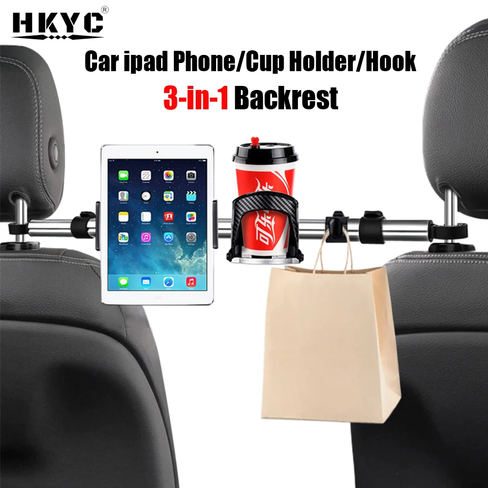 

3 in 1 Holder for Tablet PC Auto Car Back Seat Headrest Mounting Holder Tablet Universal for 4-11 inches for iPad Xiaomi Samsung