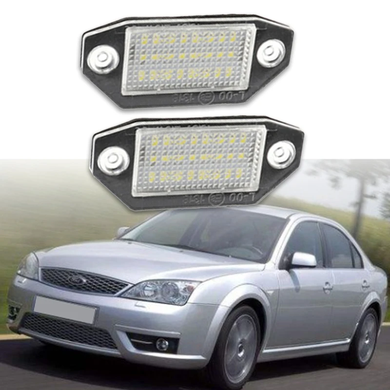 

12 В 24 светодиодные лампы для номерного знака для Ford Mondeo MK3 2000-2007