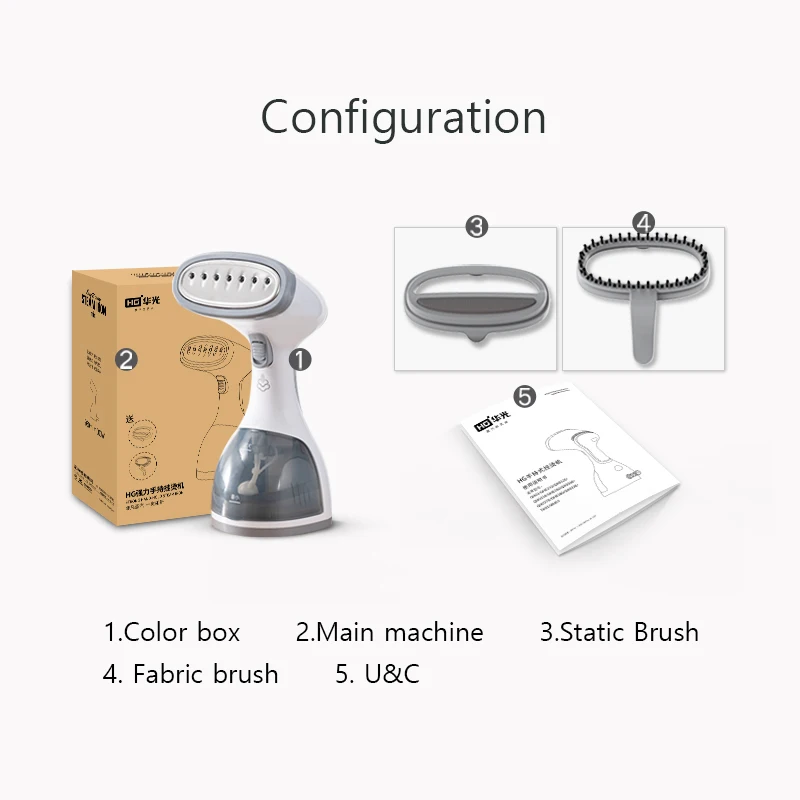 HG Manufacture CE RHOS портативный прибор для удаления морщин из железной ткани