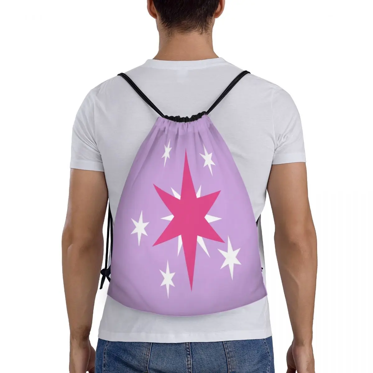 Индивидуальные сумки на шнурке My Little Horse с анимированной девочкой и пони для