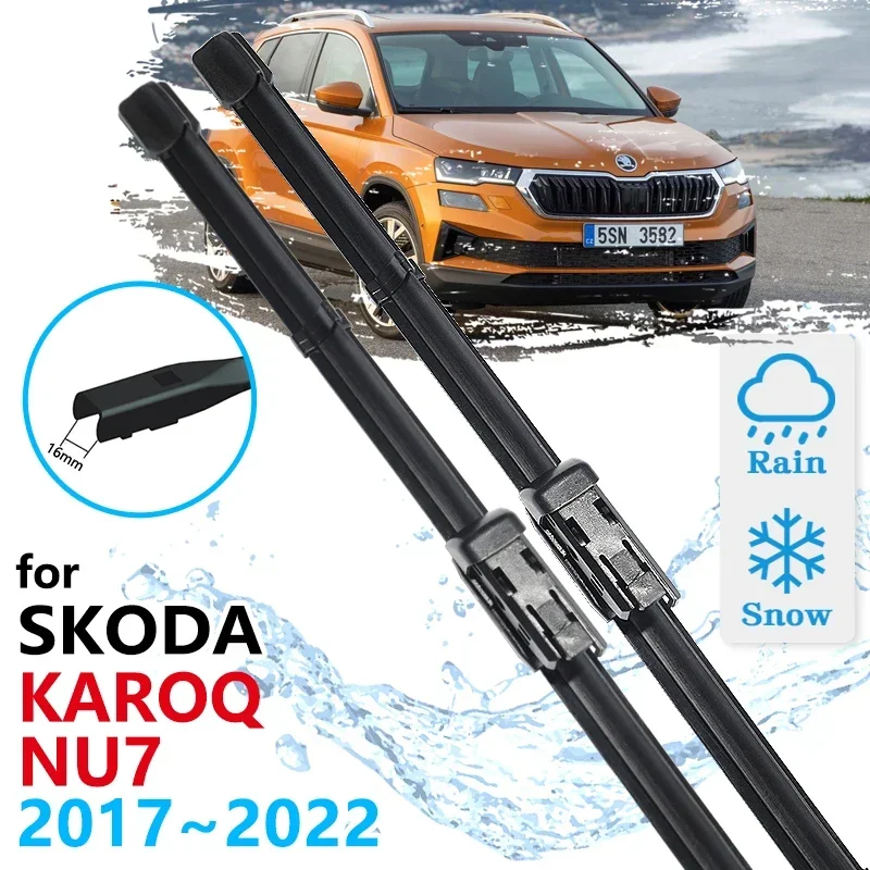 Для Skoda Karoq NU7 2017 2018 2019 2020 2021 2022 SE L аксессуары для чистки лобового стекла щетки