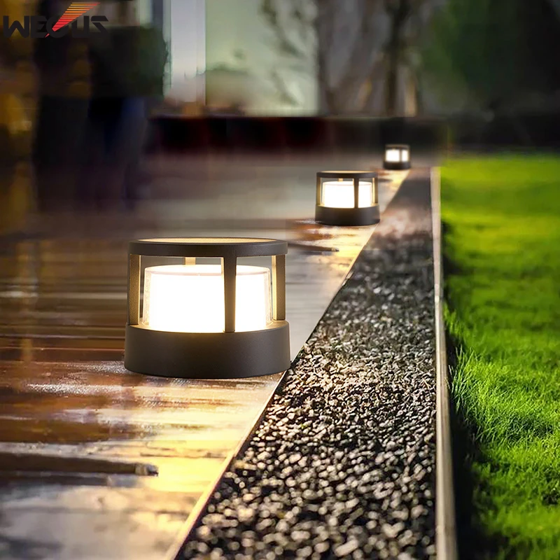 

Outdoor Post Cap Light, Modern LED Light Waterproof Standards for Exterior House Porch Patio,Garden Fence and Deck garden lights