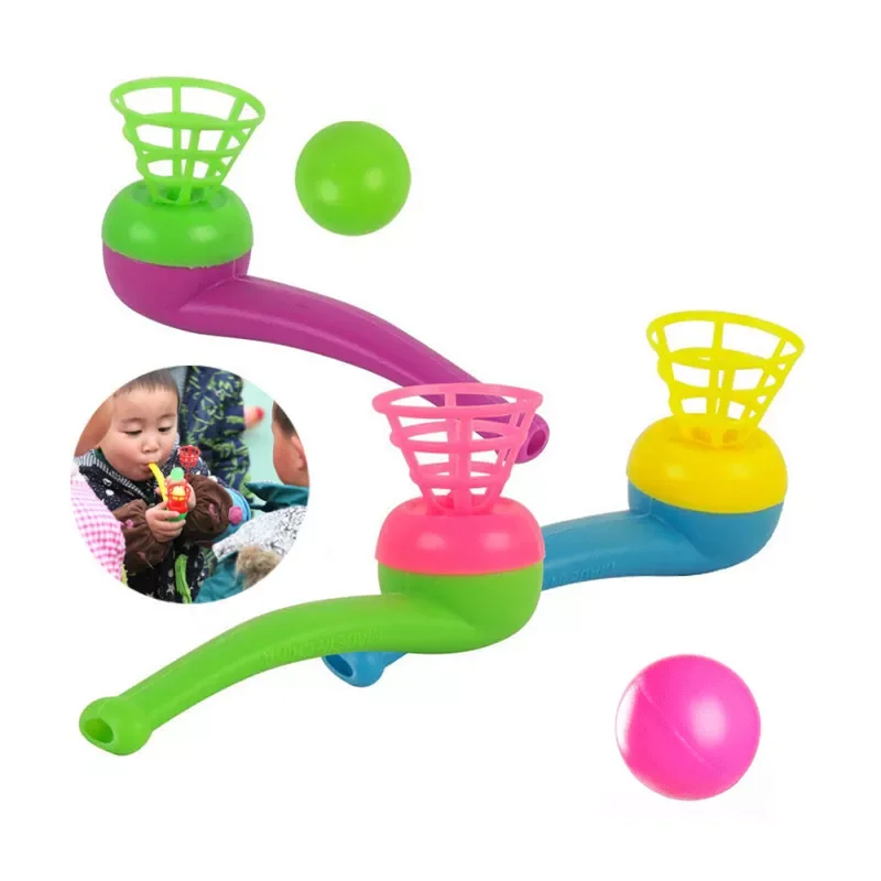 

12pcs Party And Parent-child Activ Random Color Kid Gift Plastic Floating Child Blow Ball Toy Children Intelligence Game