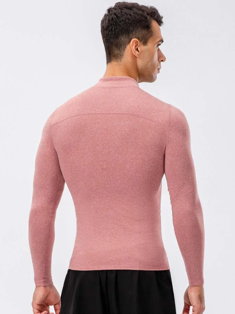 Thermal Sportwear 2022 New Fall Winter Zipper Fleece Tops Breathable Gym Running T Shirt Male Elastic Hoodie Camisa Termica