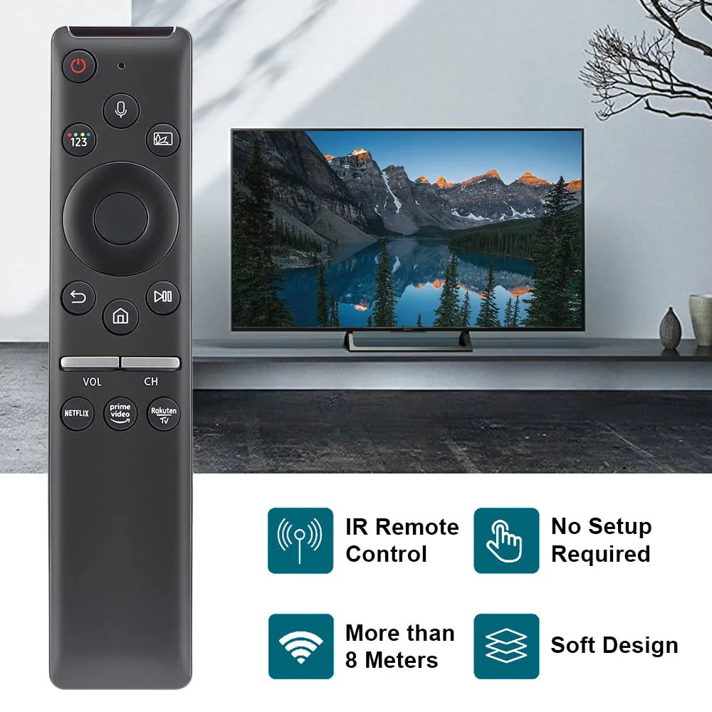 Фото Голосовое дистанционное управление BN59-01330B 01312B для Samsung Smart TV LED QLED 4K 8K UHD HDR с Netflix, Prime Video, кнопка ТВ Rakuten №5