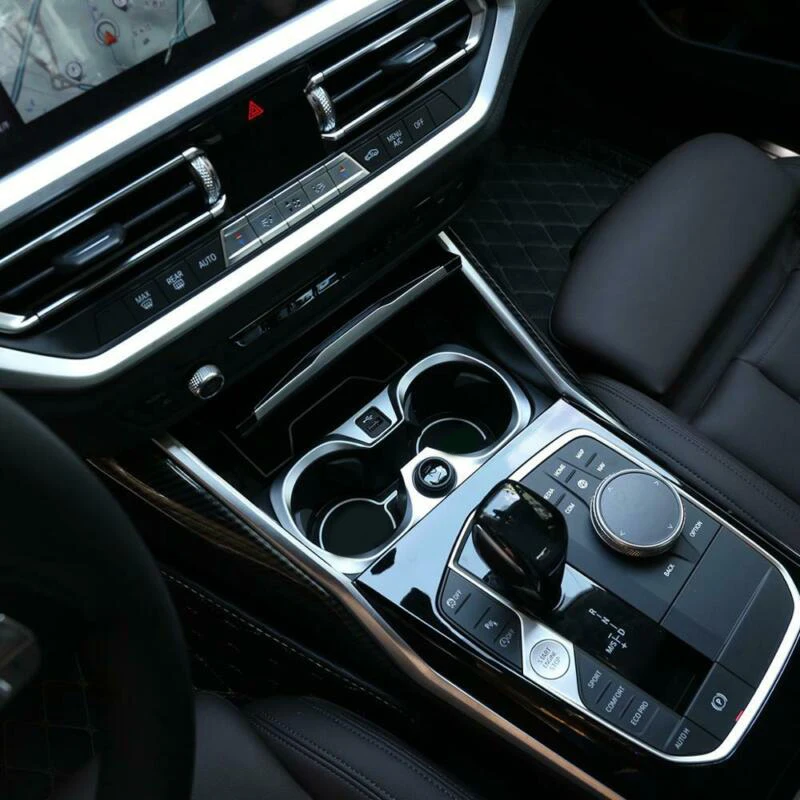 

ABS Water Cup Trim Holder Silver Accessories Auto Car Central Interior