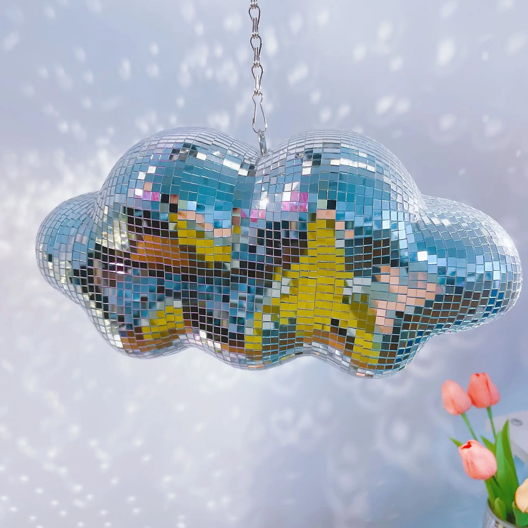 

Богемный диско-шар в форме облака