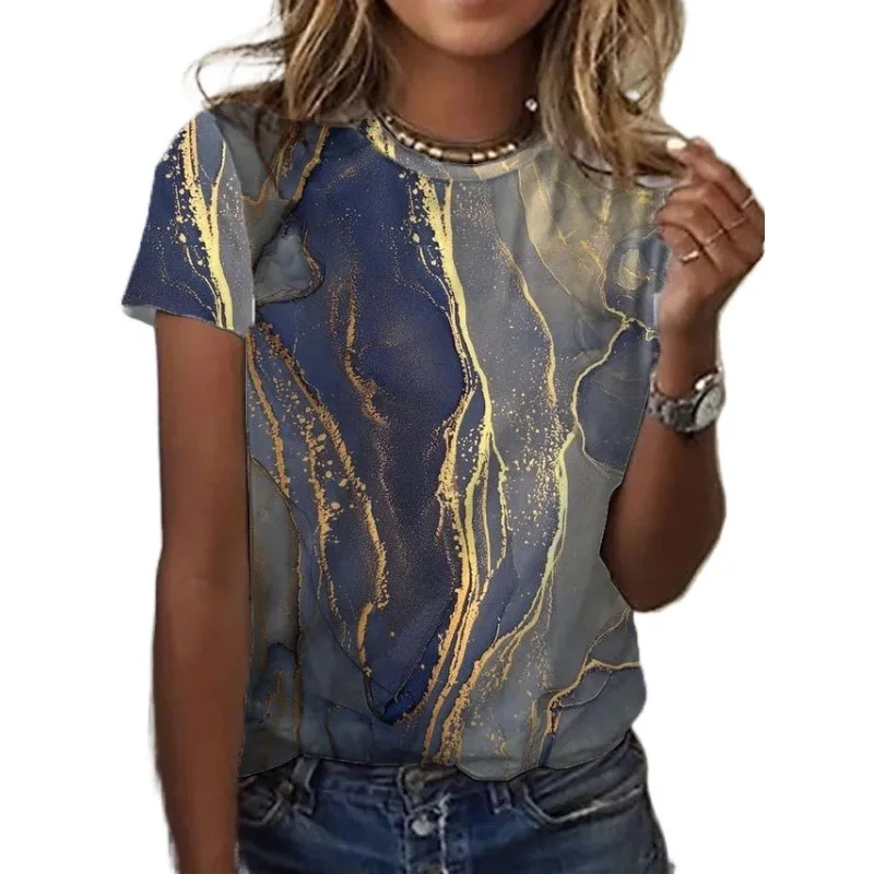 

Gradient Women's T-shirt Y2k Butterfly Short Sleeve Summer Top Women Clothes Short Sleeve T-shirts Casual T Shirt Women 2022 New