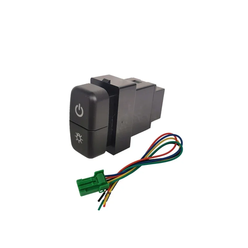 

1 шт. двойной светодиодный выключатель для лампы, автомобильная панель, дверной замок, кнопка включения, яркий выключатель для Mitsubishi Lancer EX Pajero V73 V93 V97