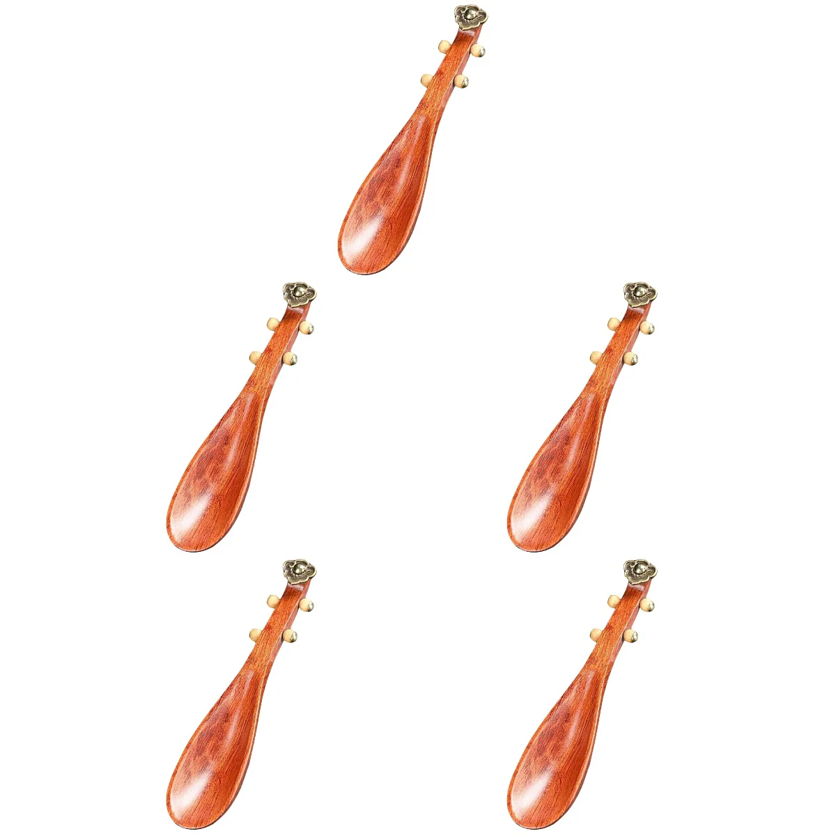 

5x Tea Spoon Serving Teaspoon Tea Spoon Kitchen Coffee Bean Scoop Wooden Grain Spoon Wood Scoop for Tea Home Loose Tea