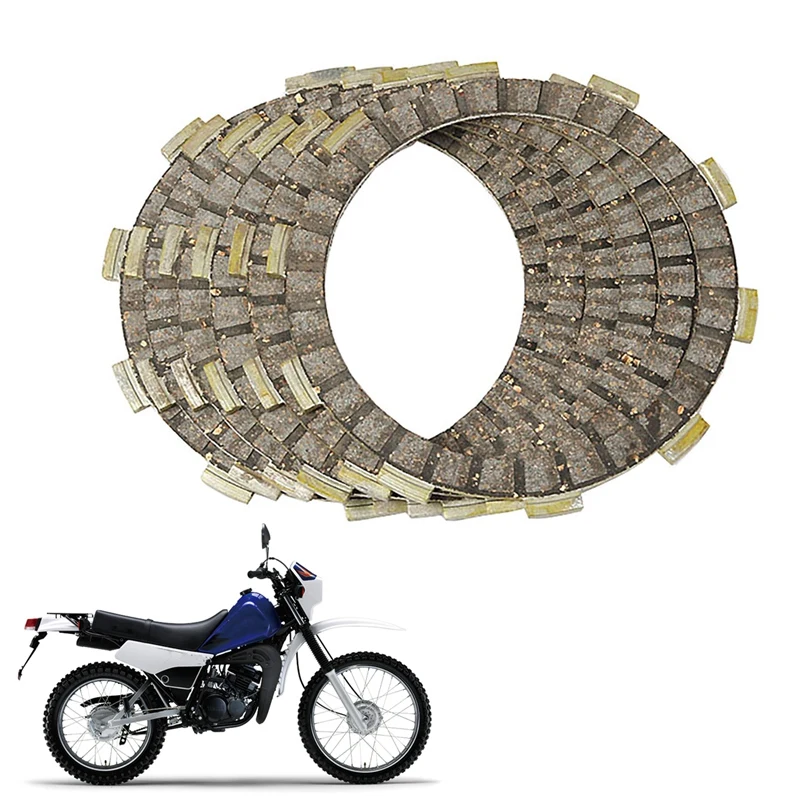 Набор фрикционных пластин сцепления для Yamaha DT230R DT125E DT125 SDR200 DT125R DT125RE TZR125 3XP-16321-00