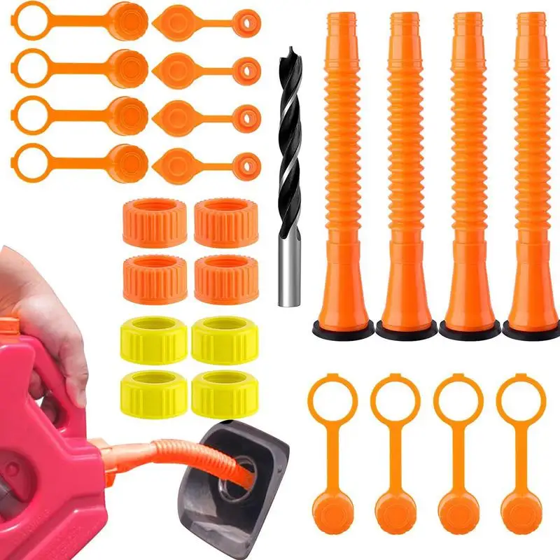

Can Spout Replacement Kit Universal Spout Fit For Gallon Can Upgraded Angle Nozzle Kits For Water Jugs Jerry Can Car Accessories