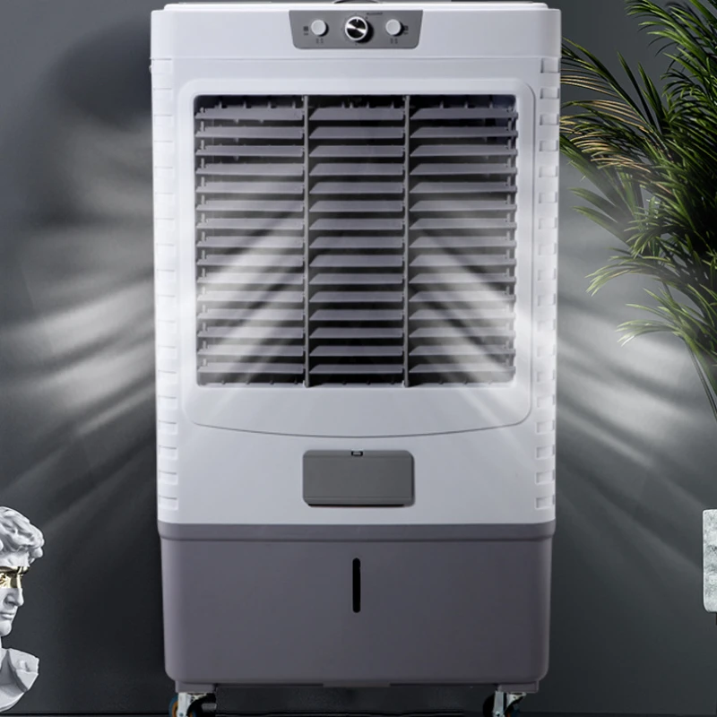 Ventilador de aire acondicionado Industrial para el hogar, enfriador de agua Móvil, 3 velocidades, gran volumen de aire, Humidificador eléctrico