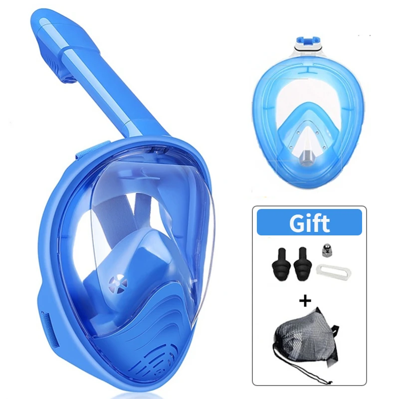 

Full Face Scuba Diving Mask Anti Fog Goggles Snorkeling mask Mount Underwater Wide View Snorkel Swimming Mask For Adult Kids
