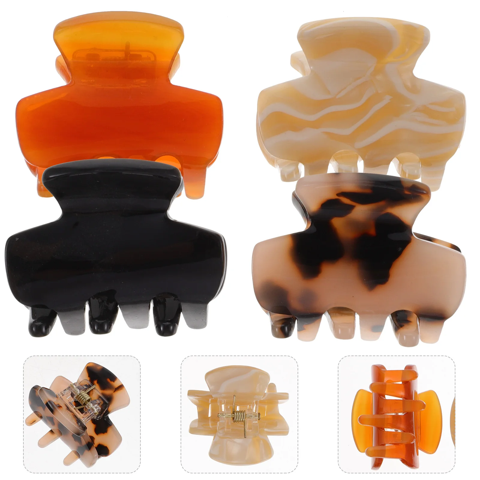 

4pcs Hair Claw Clips Girls Hair Jaw Clips Women Hair Accessory Hair Barrettes