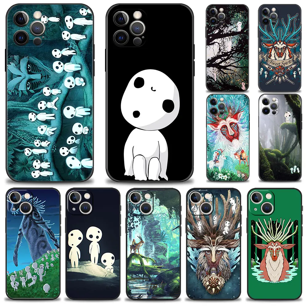 

Style Etui Coque For Apple iPhone XR 7 14 X 12 13 Pro Max 11 8 Plus XS SE2 5S Mini SE2022 6 SE 5 Spirit Hoodie Kodama Spirit