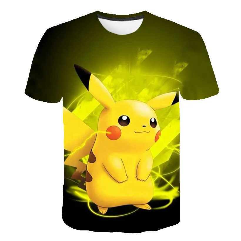 

Summer kid's pokemon T-Shirt Comfortable and Cool boys girls Tracksuit sportswear Cute cartoon T-shirt tops kids 3-14Y T shirts