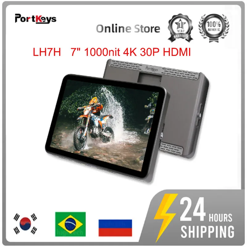 Монитор Portkeys LH7H 7 '&#x271000 Nit камера с сенсорным экраном беспроводной монитор 1920x1080