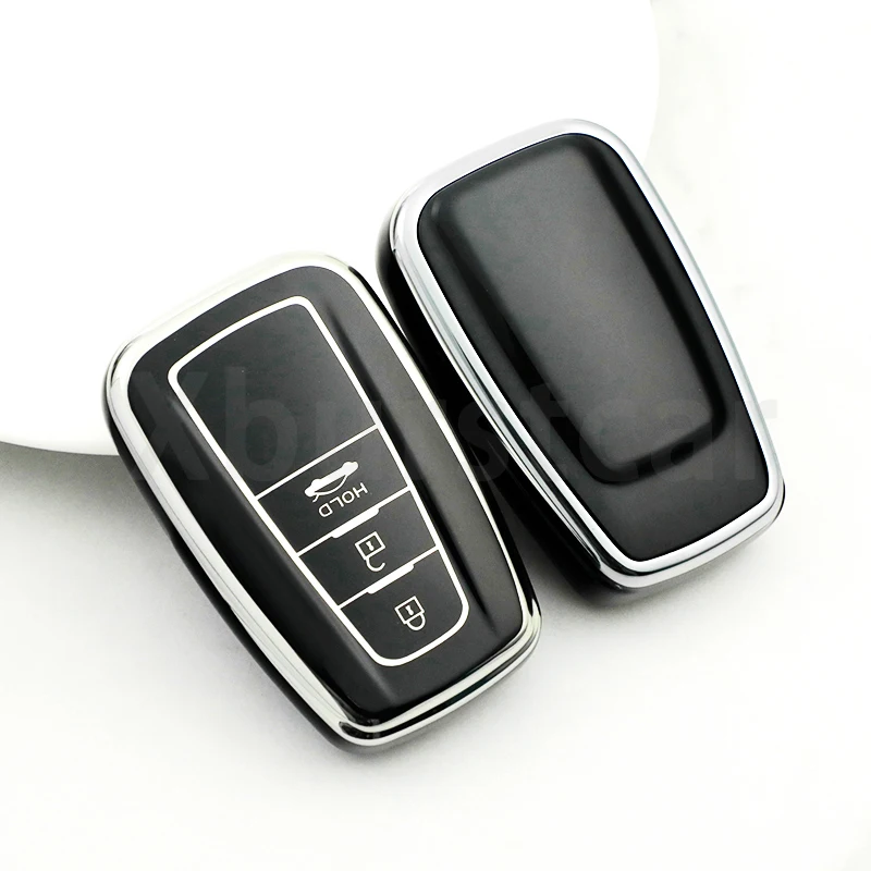 

Для Toyota RAV4 Altis Land Cruiser Prado Corolla Prius Camry CHR C-HR 2/3/4 кнопки Автомобильный брелок из ТПУ Чехол для дистанционного ключа автомобиля
