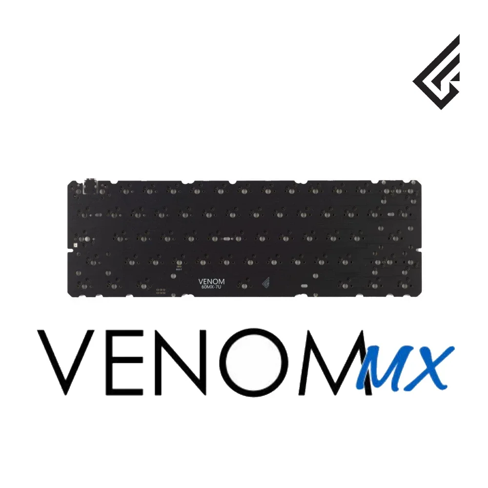 Игровая клавиатура Geonworks Venom 60 HE с поддержкой платформ GH60, tofu60, holy60, толщина корпуса 0.1 мм, быстрый отклик, частота опроса 8000 Гц, веб-драйвер (art.: 3920da247d181) - 3920da247d181