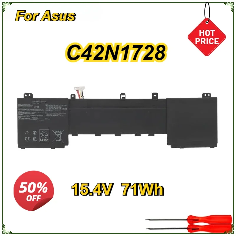 C42N1728 Аккумулятор для ноутбука Asus ZenBook Pro UX550GE-E2019T BN005R UX580GD-BN060T BN085T U5500 UX580GE UX550GD 4ICP5/41